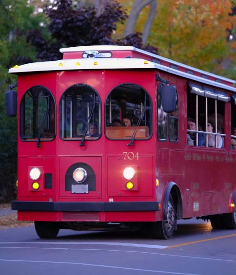 trolley bus in the lone star state